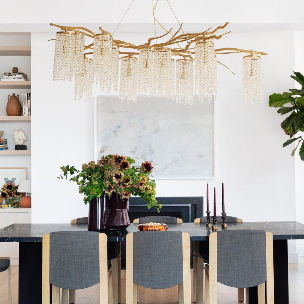 Haverune Glass Chandelier-Moonnatur