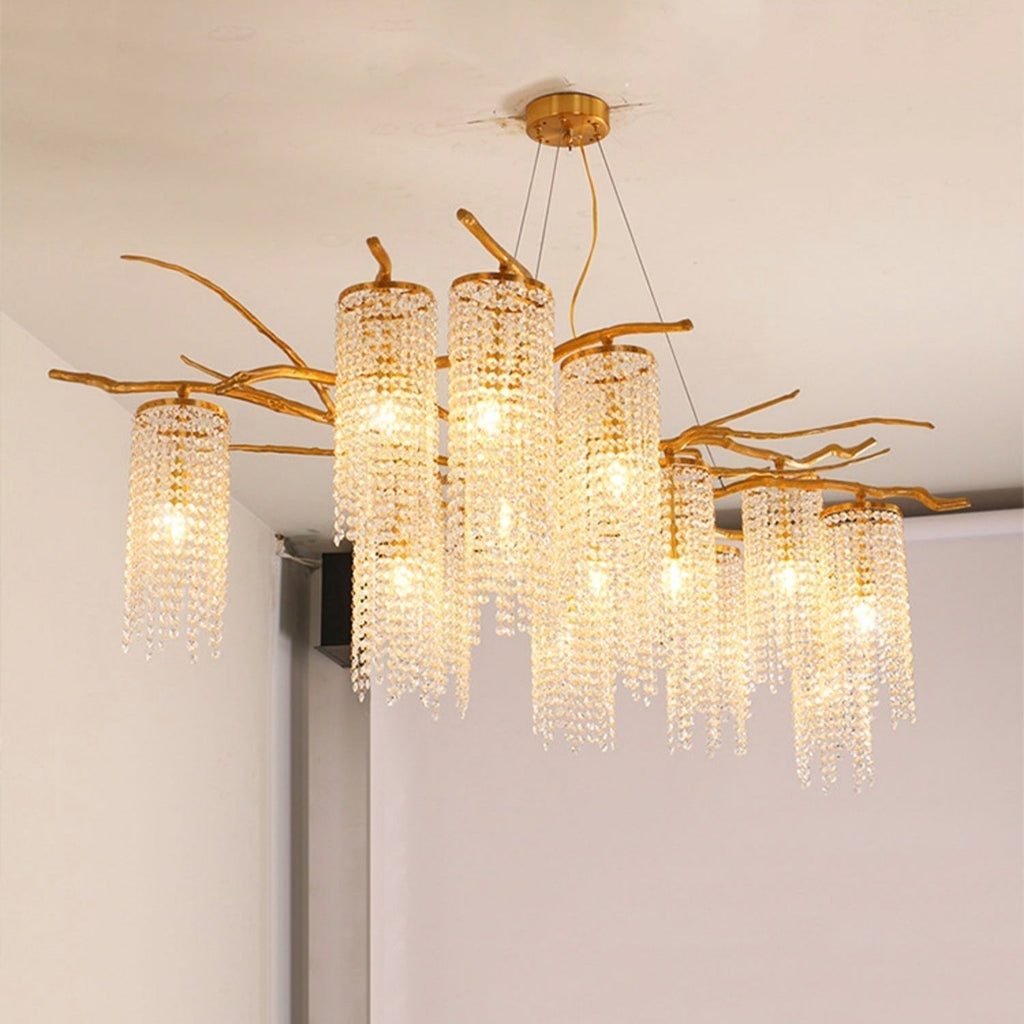 Haverune Glass Chandelier-Moonnatur