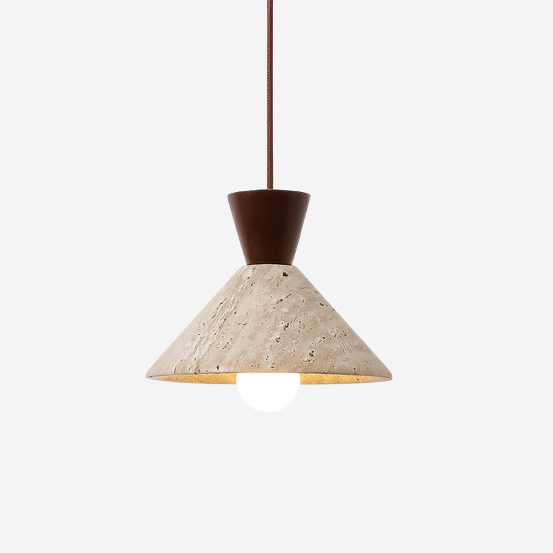 Wilvenlark Travertine Pendant Light-Moonnatur