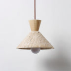 Wilvenlark Travertine Pendant Light-Moonnatur