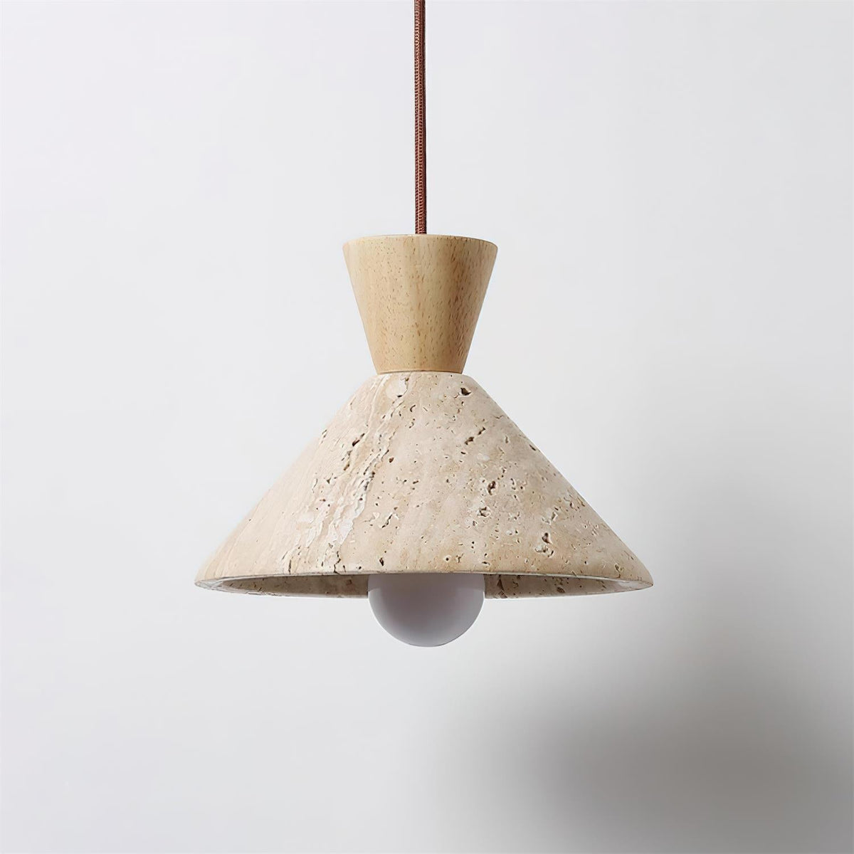 Wilvenlark Travertine Pendant Light-Moonnatur