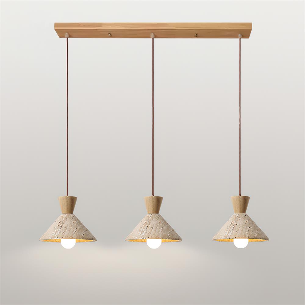 Wilvenlark Travertine Pendant Light-Moonnatur