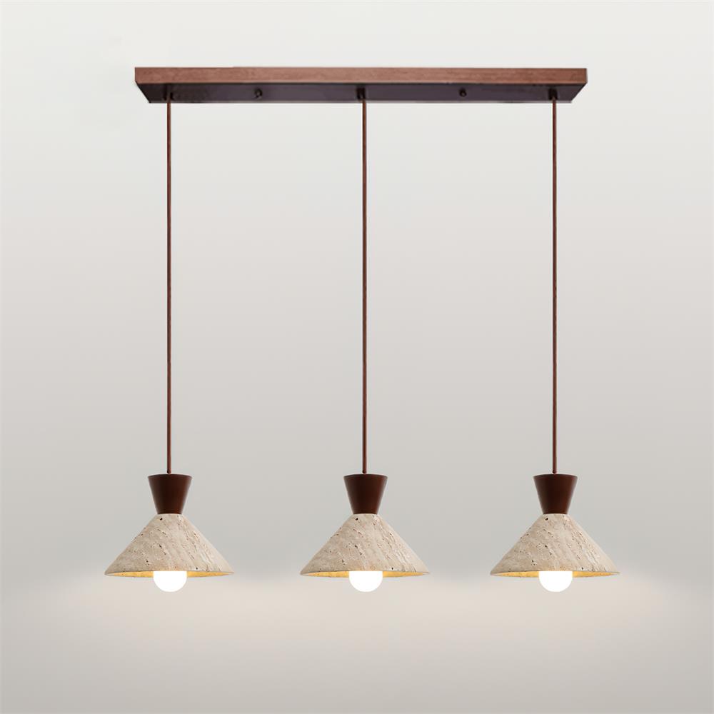 Wilvenlark Travertine Pendant Light-Moonnatur