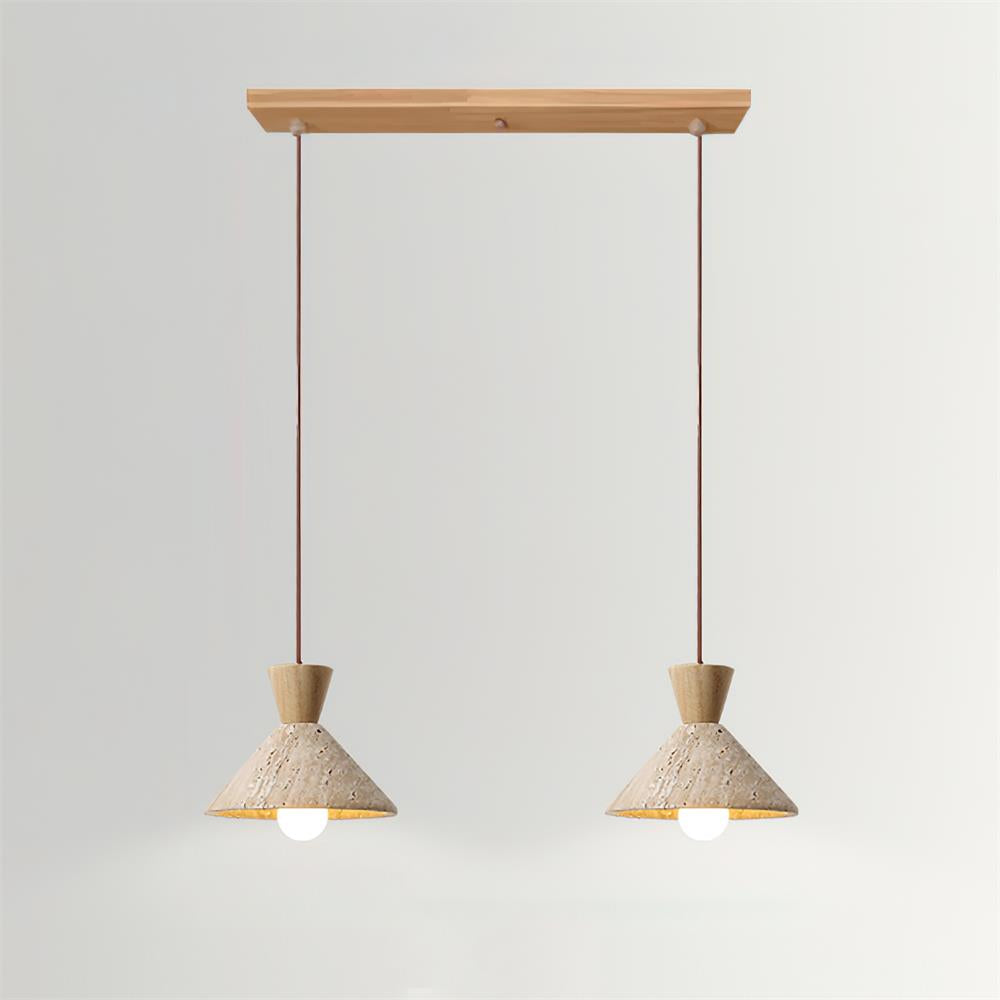 Wilvenlark Travertine Pendant Light-Moonnatur
