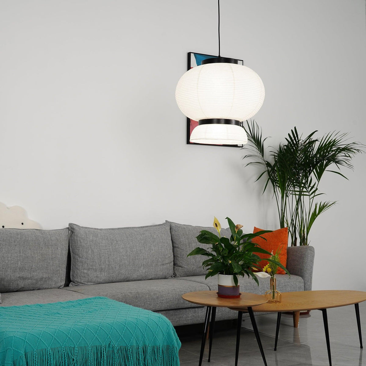 Kestelle Paper Pendant Light-Moonnatur