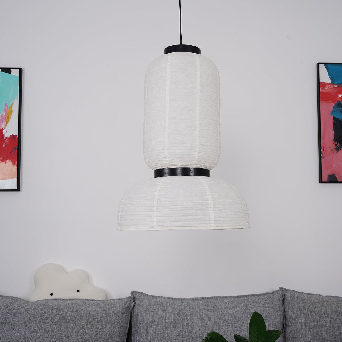 Kestelle Paper Pendant Light-Moonnatur
