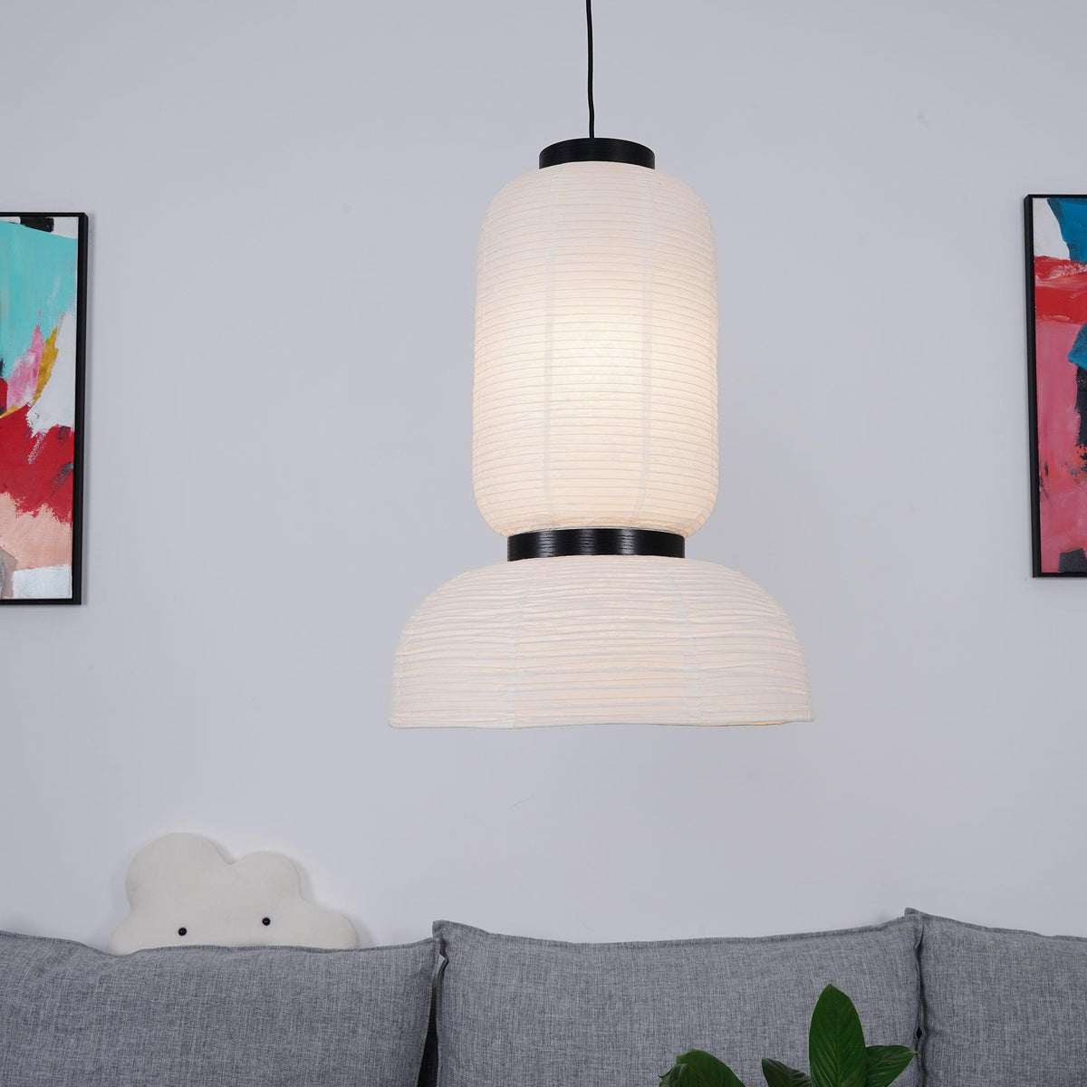 Kestelle Paper Pendant Light-Moonnatur