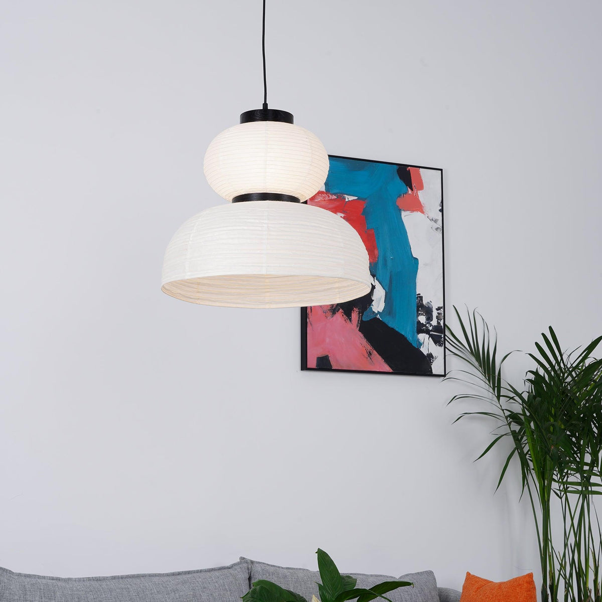 Kestelle Paper Pendant Light-Moonnatur