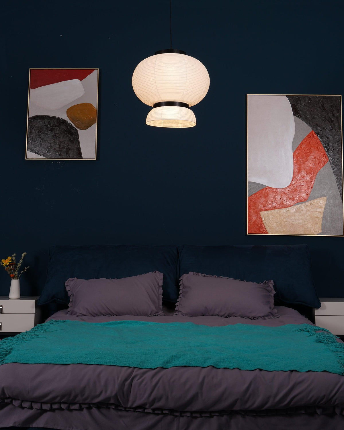 Kestelle Paper Pendant Light-Moonnatur