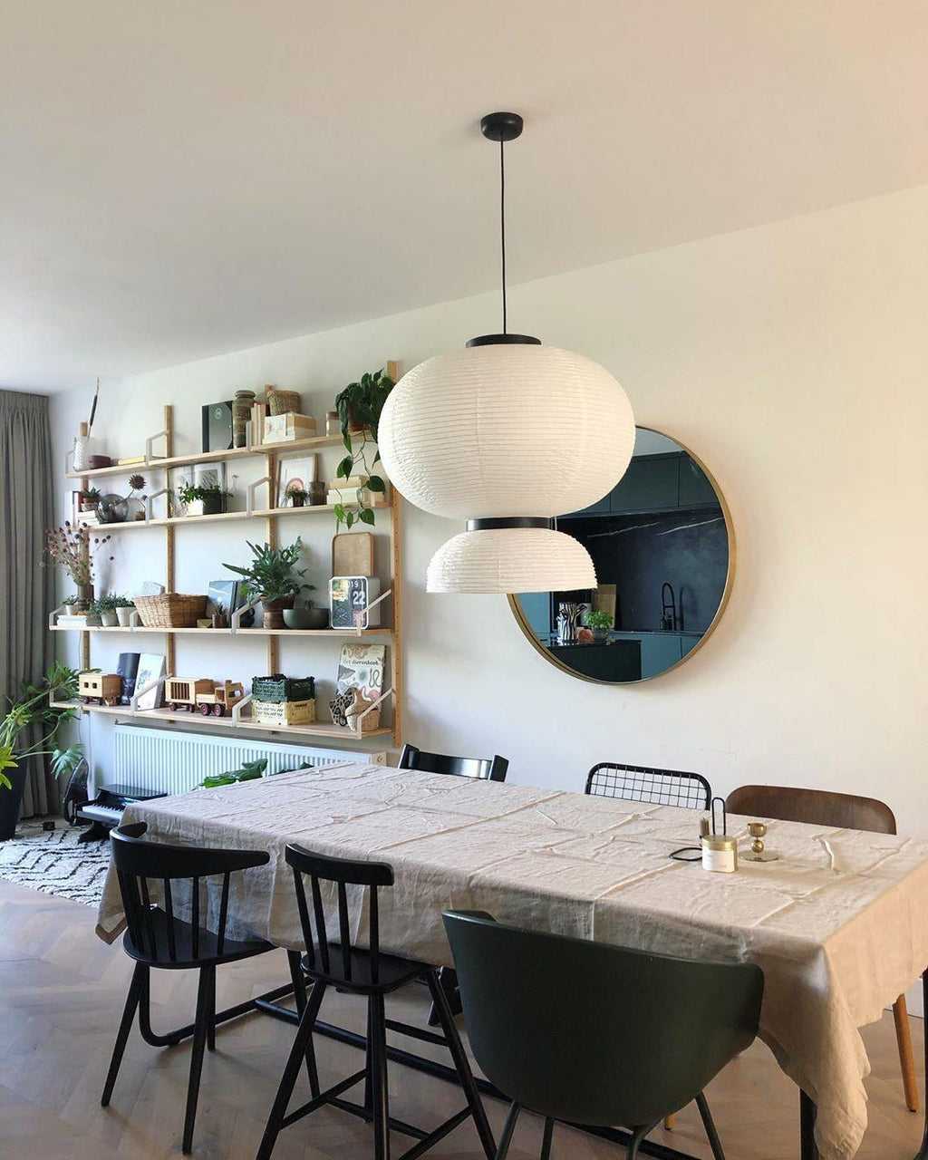 Kestelle Paper Pendant Light-Moonnatur