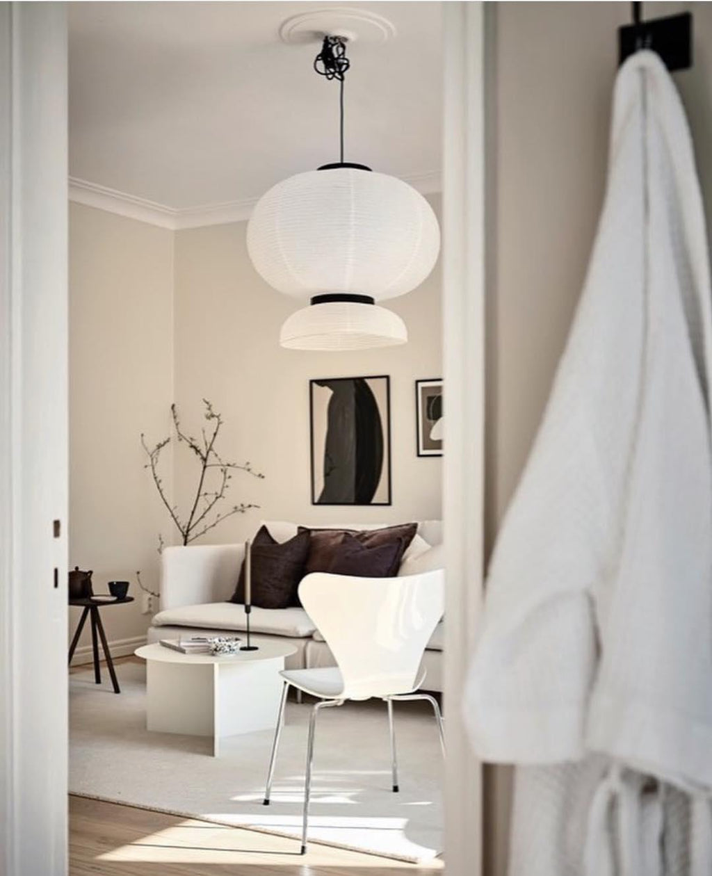 Kestelle Paper Pendant Light-Moonnatur