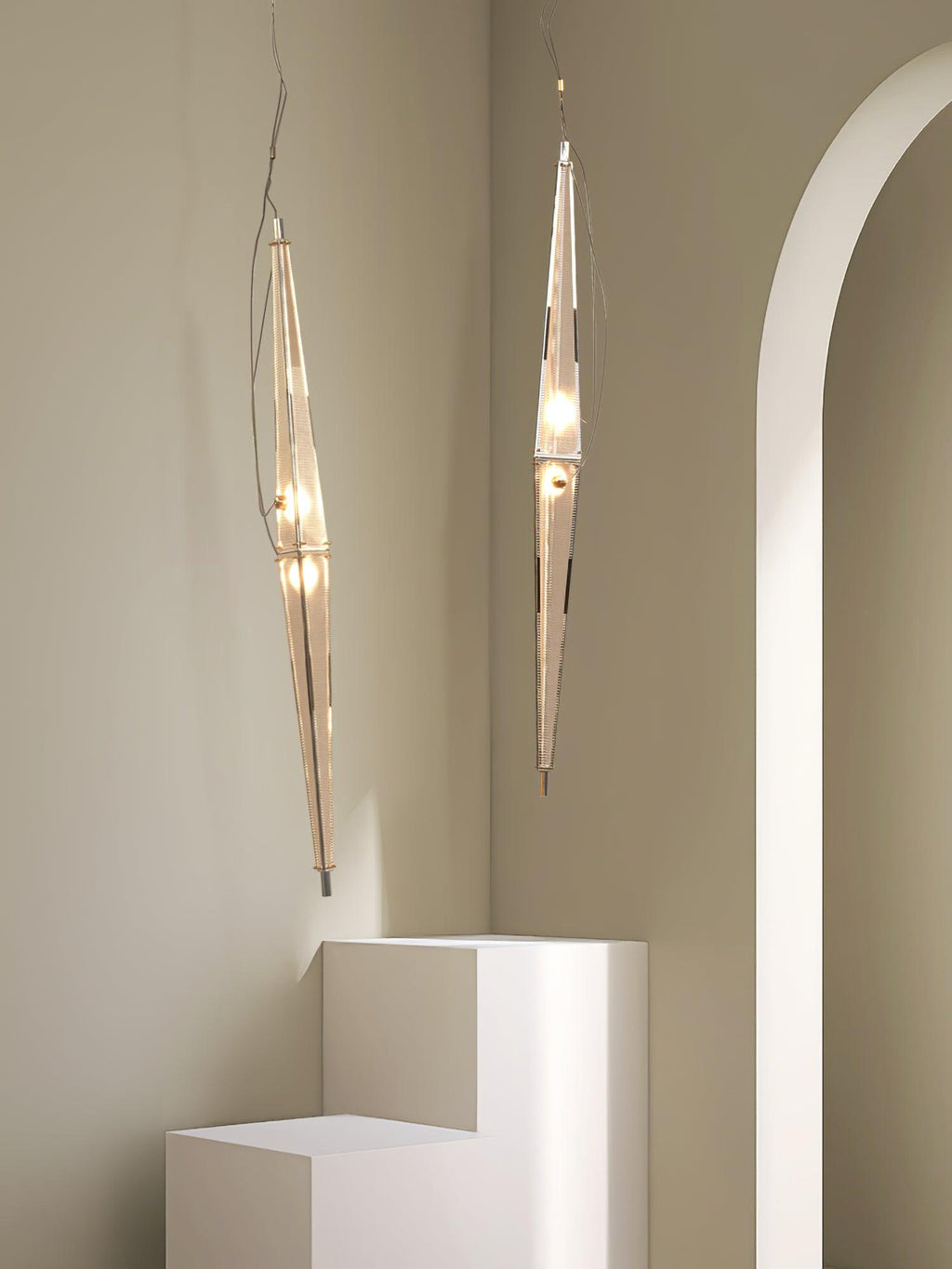 Lavenina Acrylic Pendant Light-Moonnatur