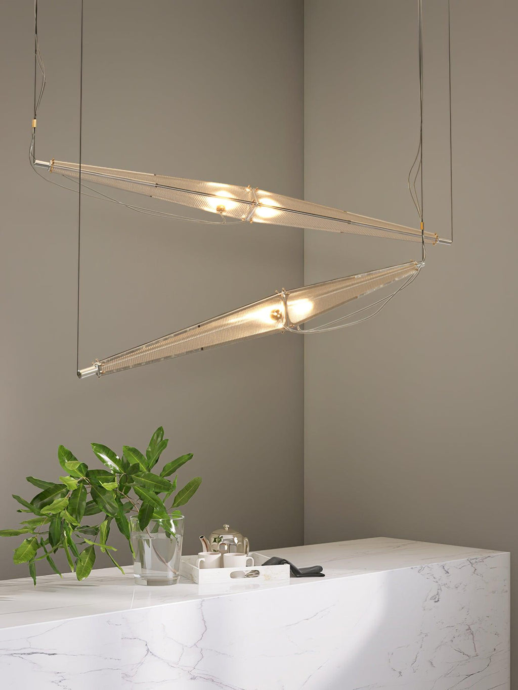 Lavenina Acrylic Pendant Light-Moonnatur
