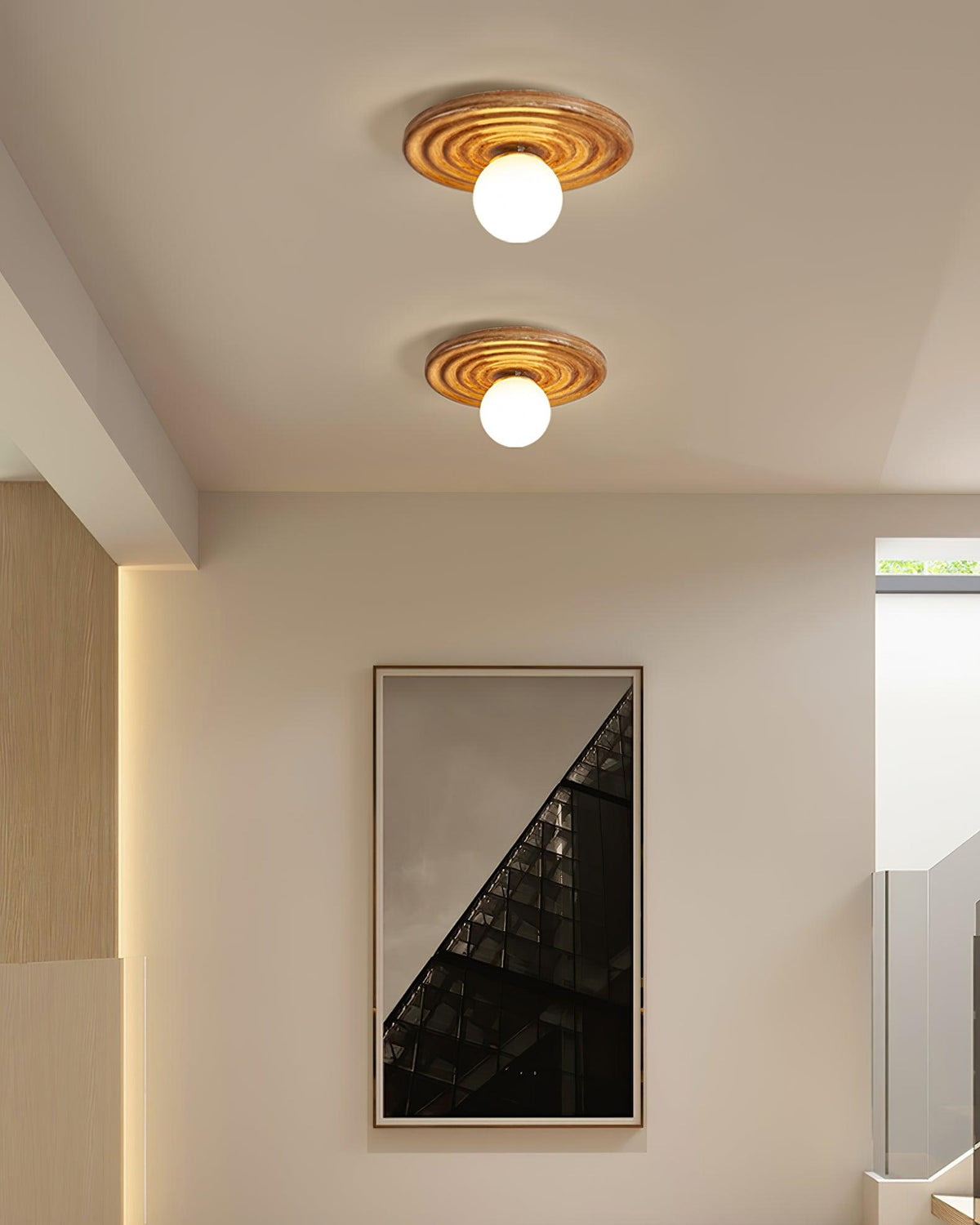 Morrelis Resin Ceiling Light-Moonnatur