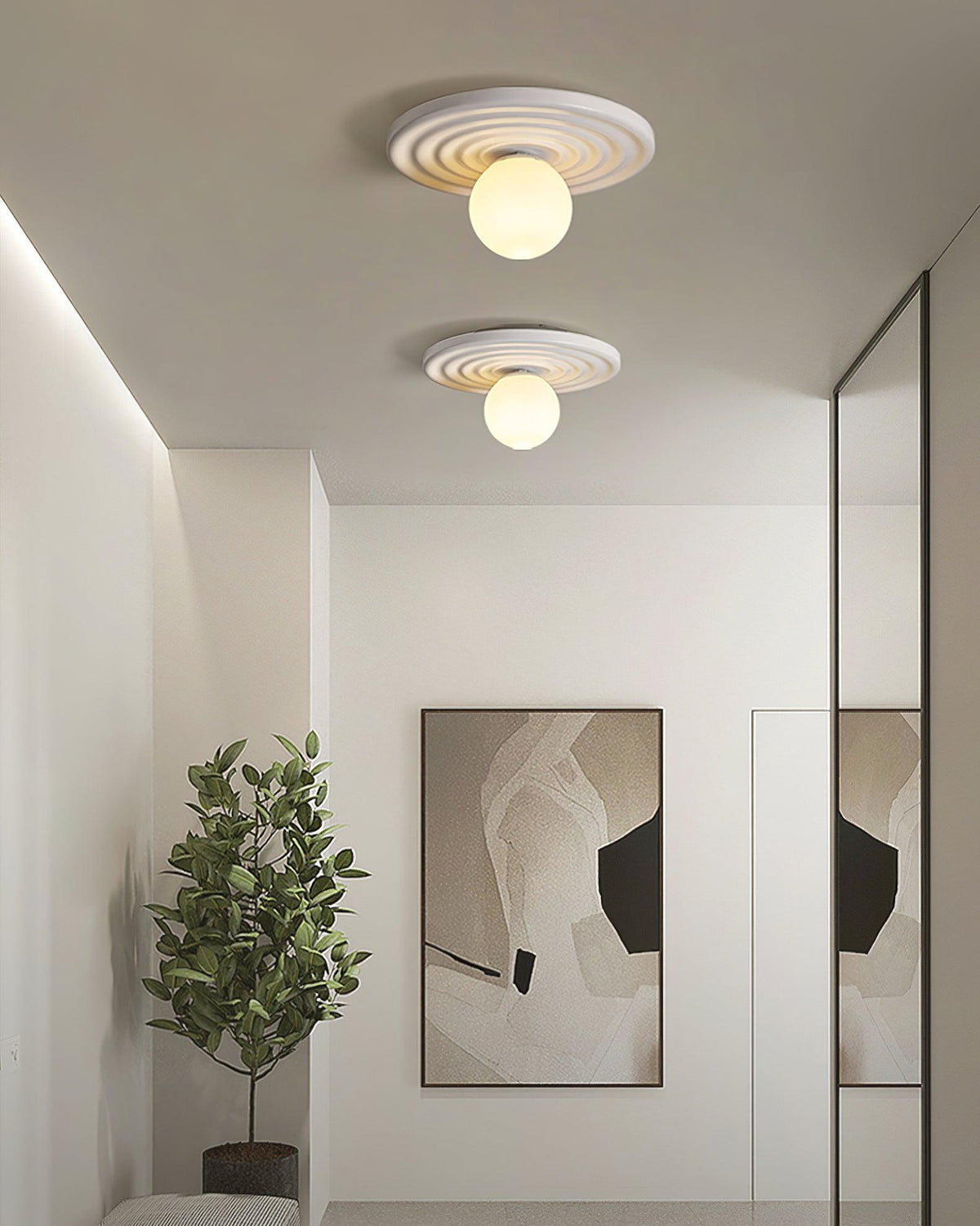 Morrelis Resin Ceiling Light-Moonnatur