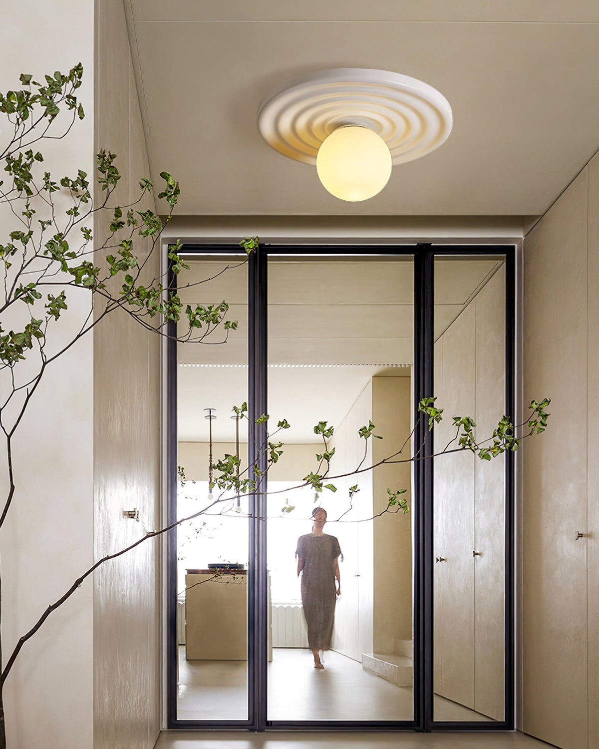 Morrelis Resin Ceiling Light-Moonnatur