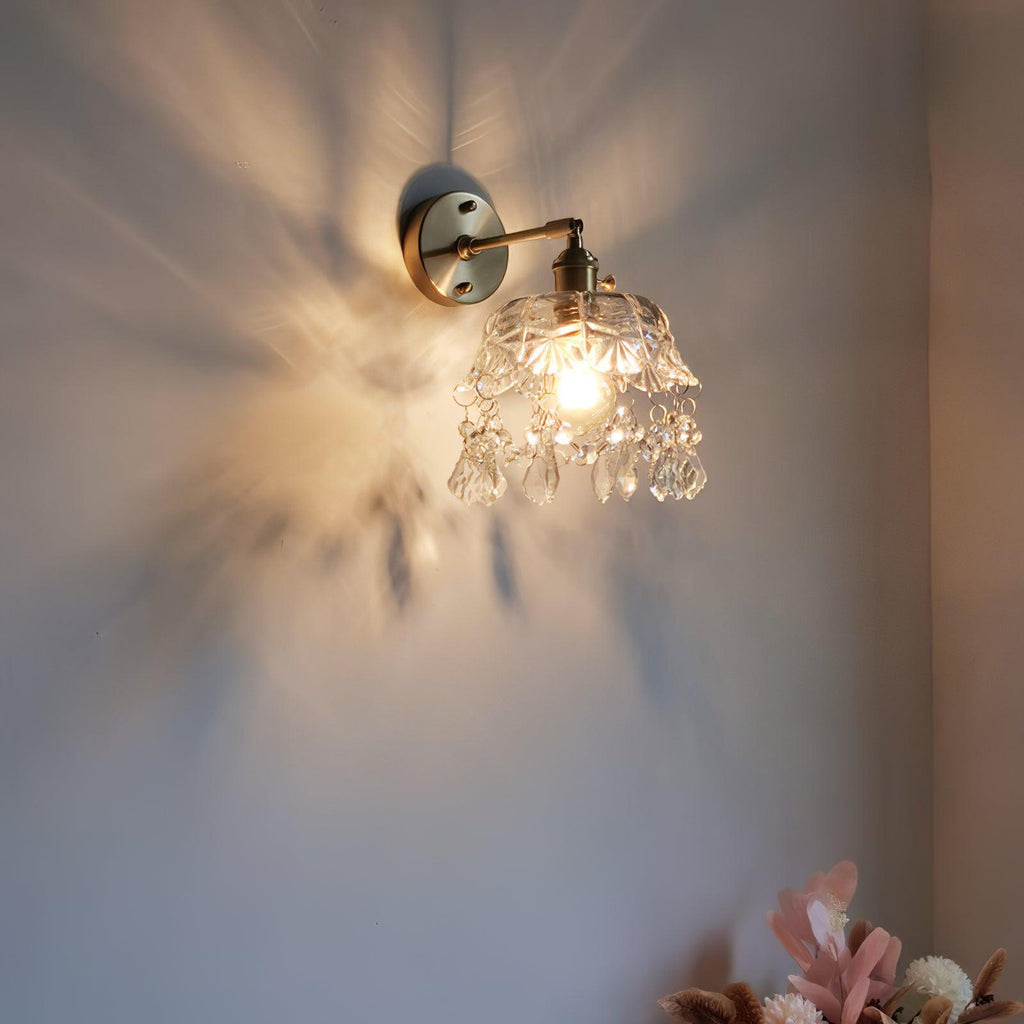 Qisara Crystal Wall Light-Moonnatur