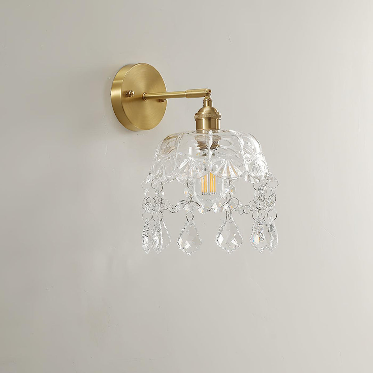 Qisara Crystal Wall Light-Moonnatur