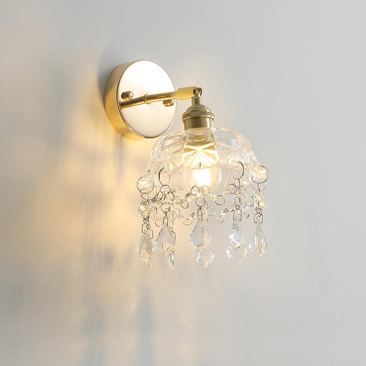 Qisara Crystal Wall Light-Moonnatur