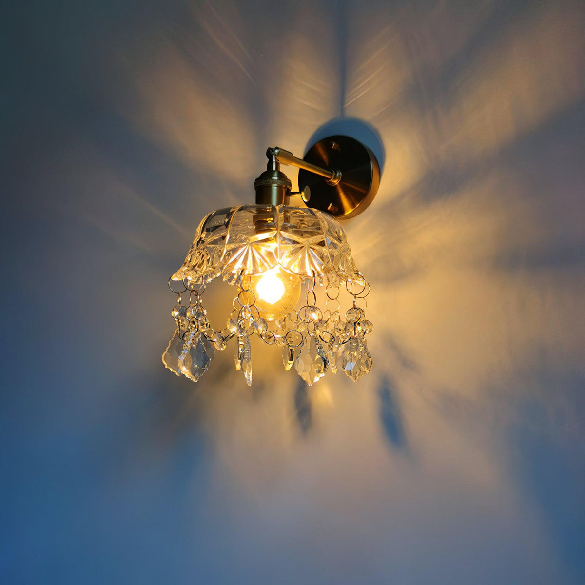 Qisara Crystal Wall Light-Moonnatur