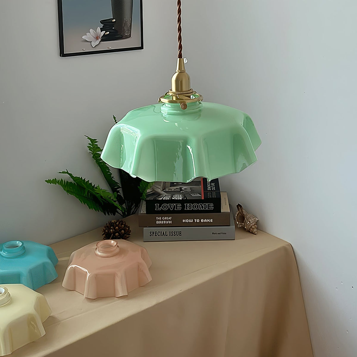 Darrowiel Glass Pendant Light-Moonnatur