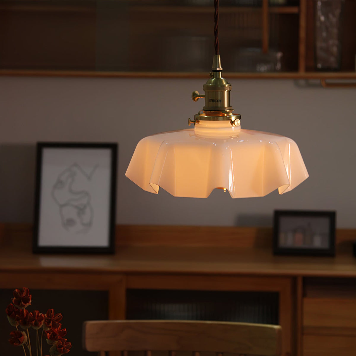 Darrowiel Glass Pendant Light-Moonnatur