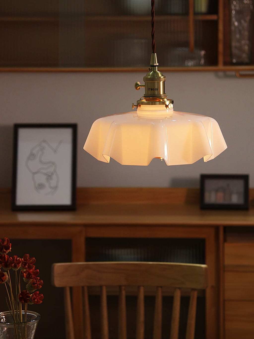 Darrowiel Glass Pendant Light-Moonnatur