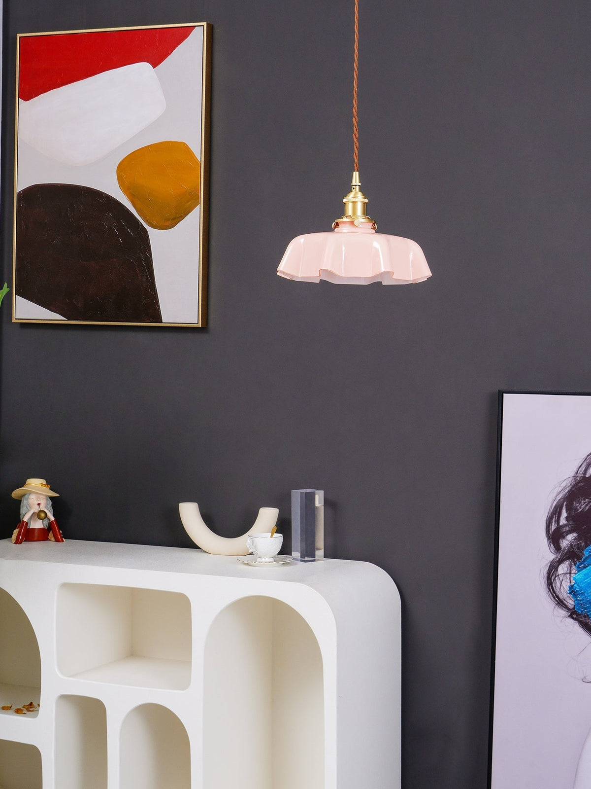 Darrowiel Glass Pendant Light-Moonnatur
