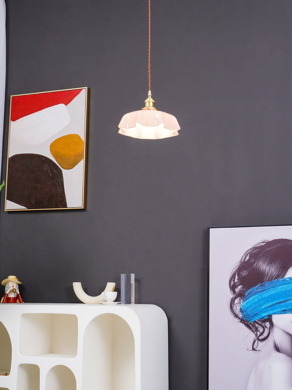 Darrowiel Glass Pendant Light-Moonnatur