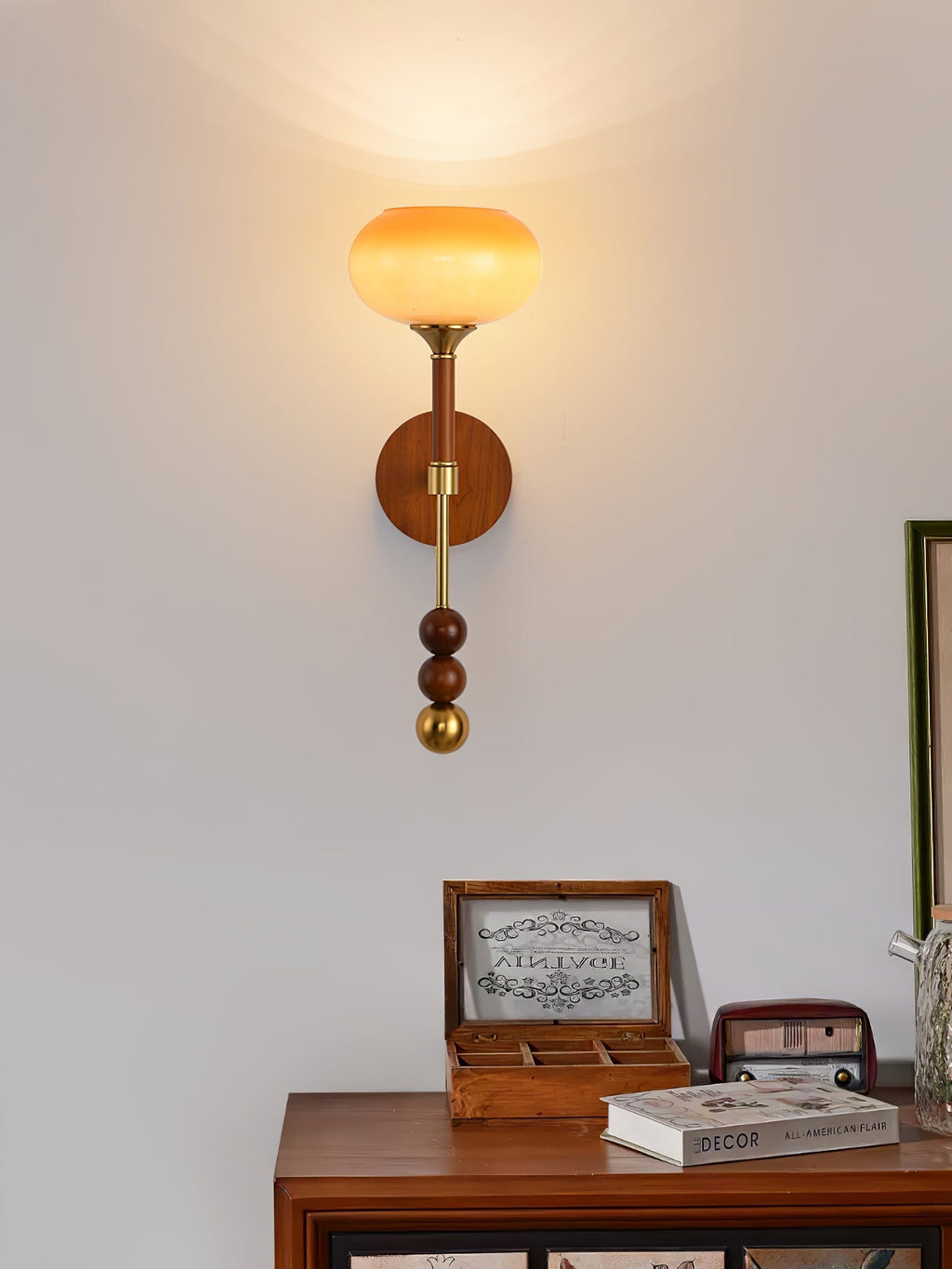 Ysolia Wood Wall Lamp-Moonnatur