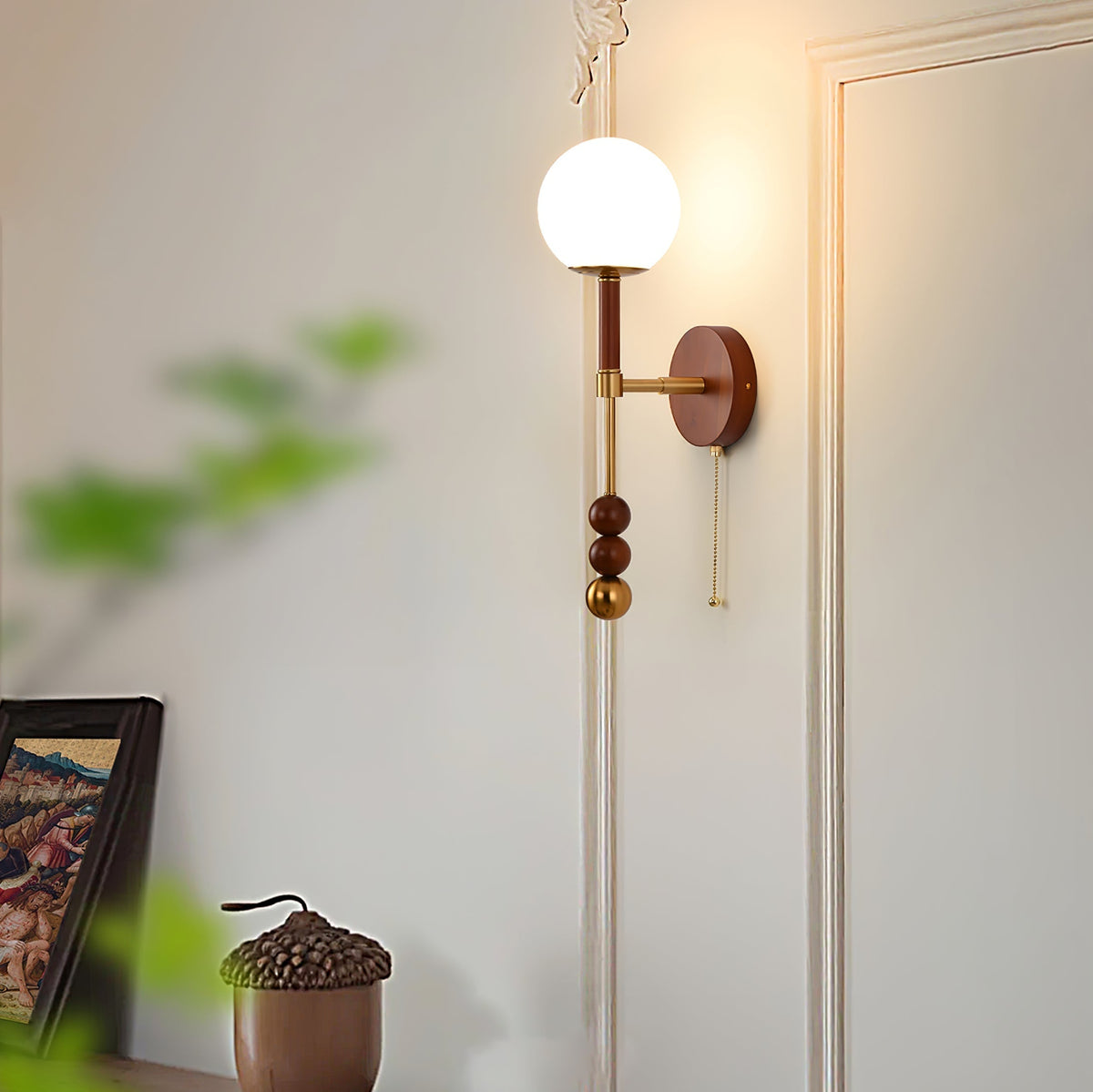 Ysolia Wood Wall Lamp-Moonnatur