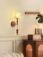 Ysolia Wood Wall Lamp-Moonnatur