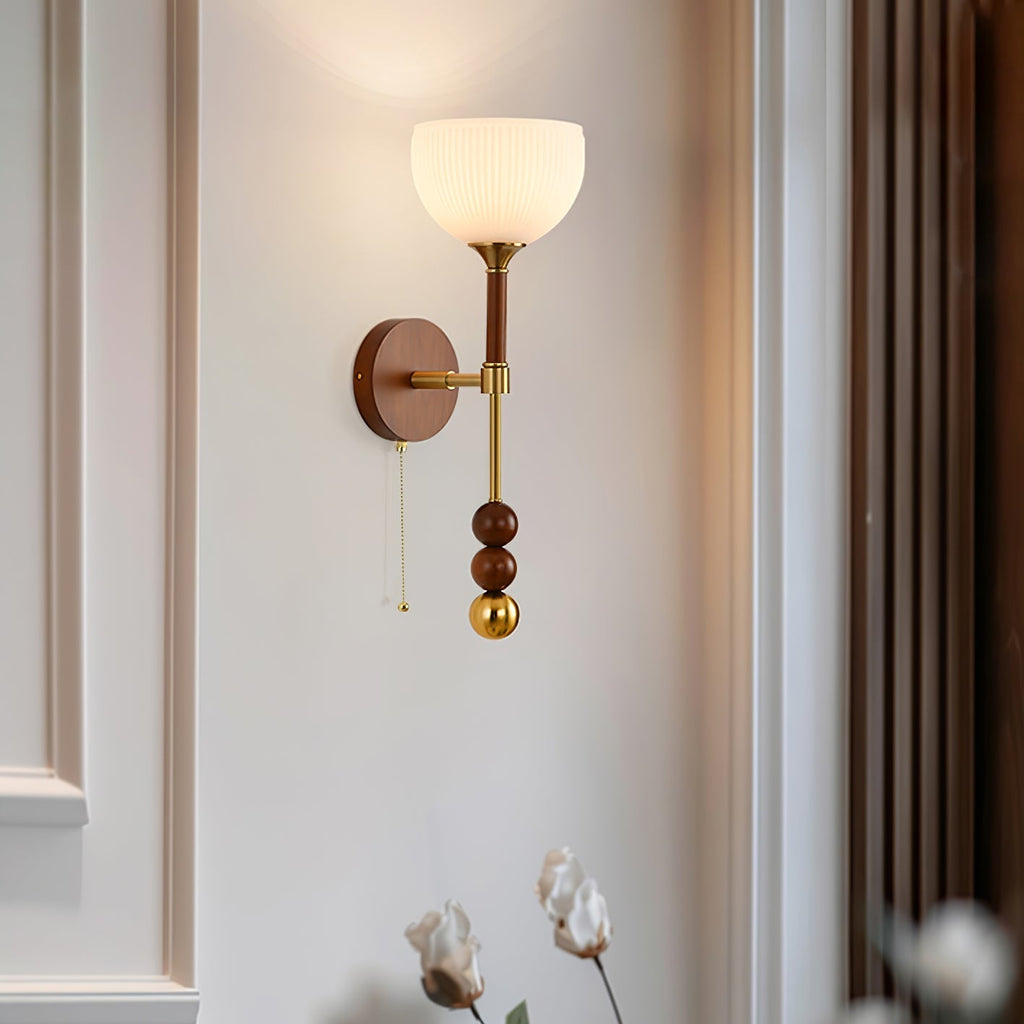 Ysolia Wood Wall Lamp-Moonnatur