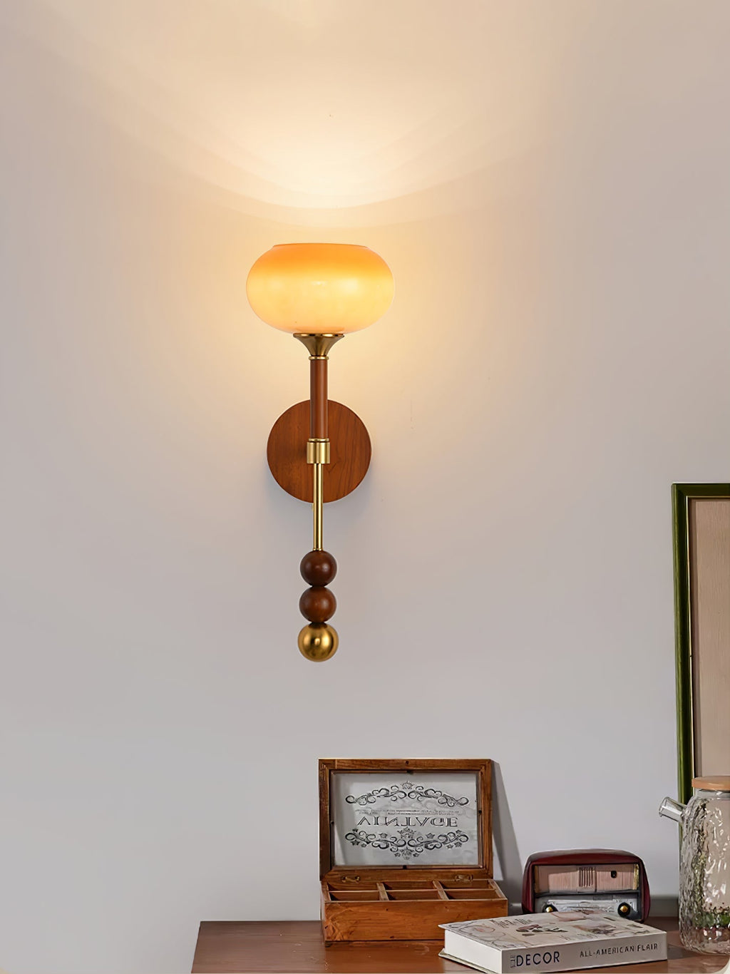 Ysolia Wood Wall Lamp-Moonnatur