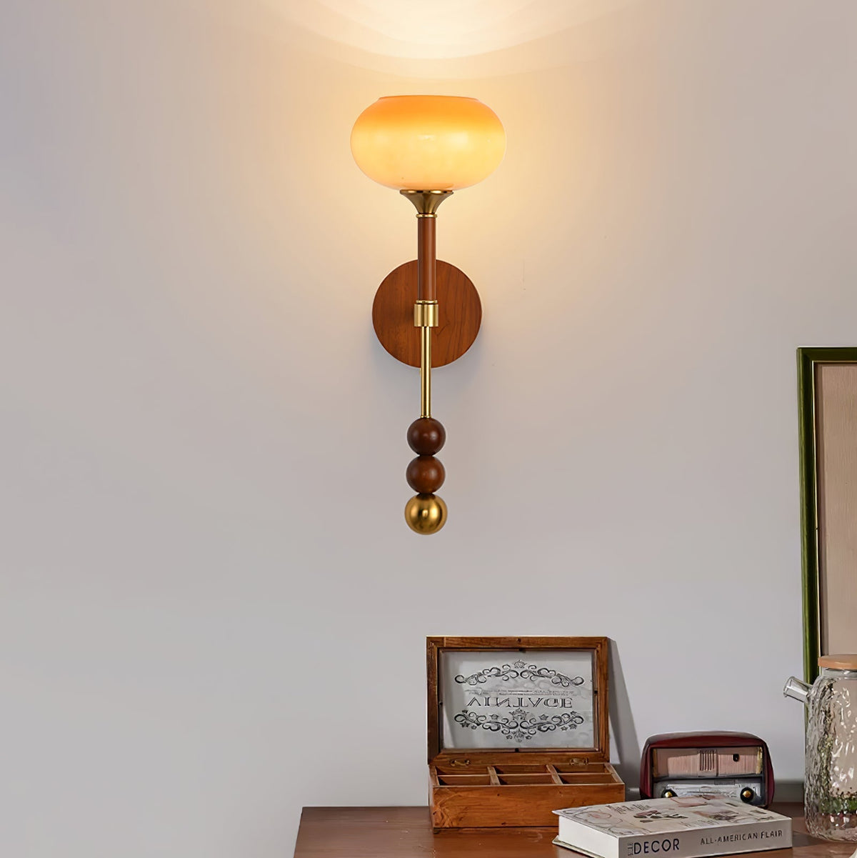 Ysolia Wood Wall Lamp-Moonnatur