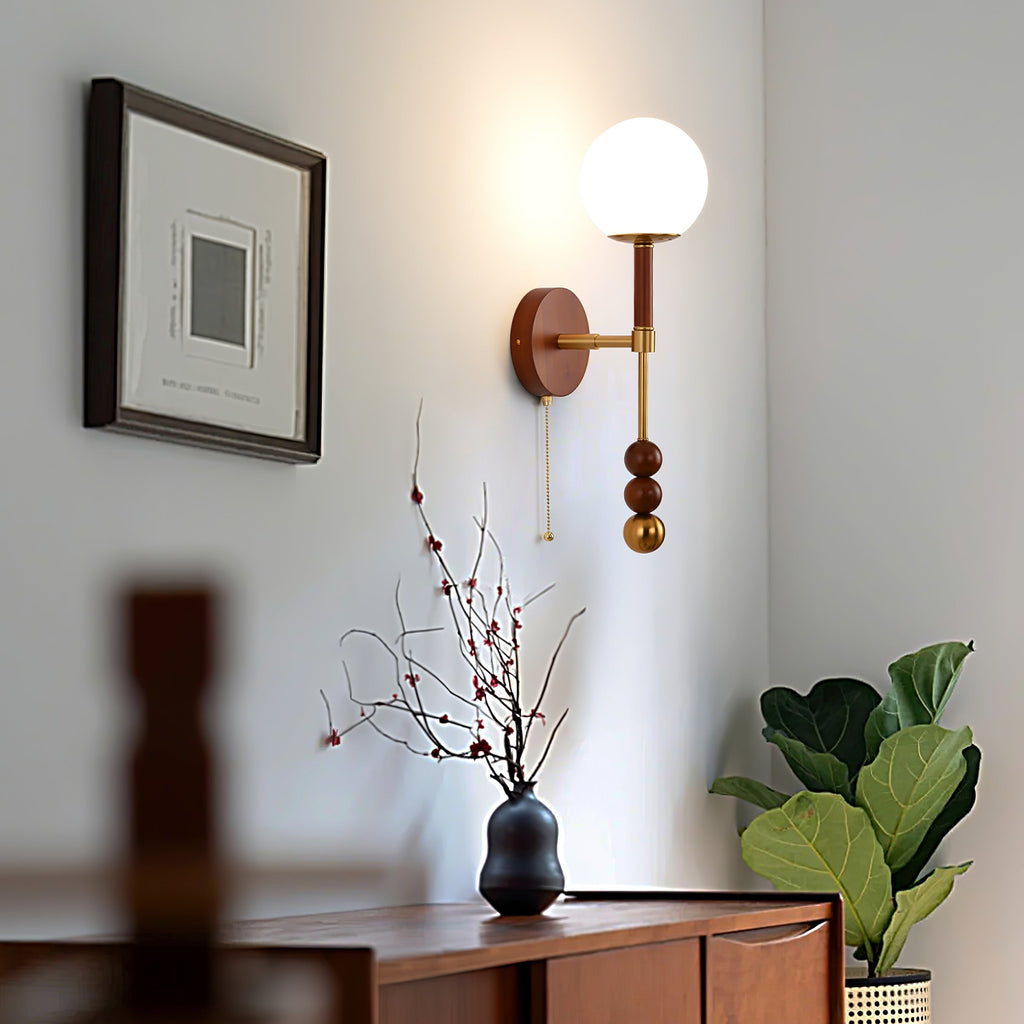 Ysolia Wood Wall Lamp-Moonnatur