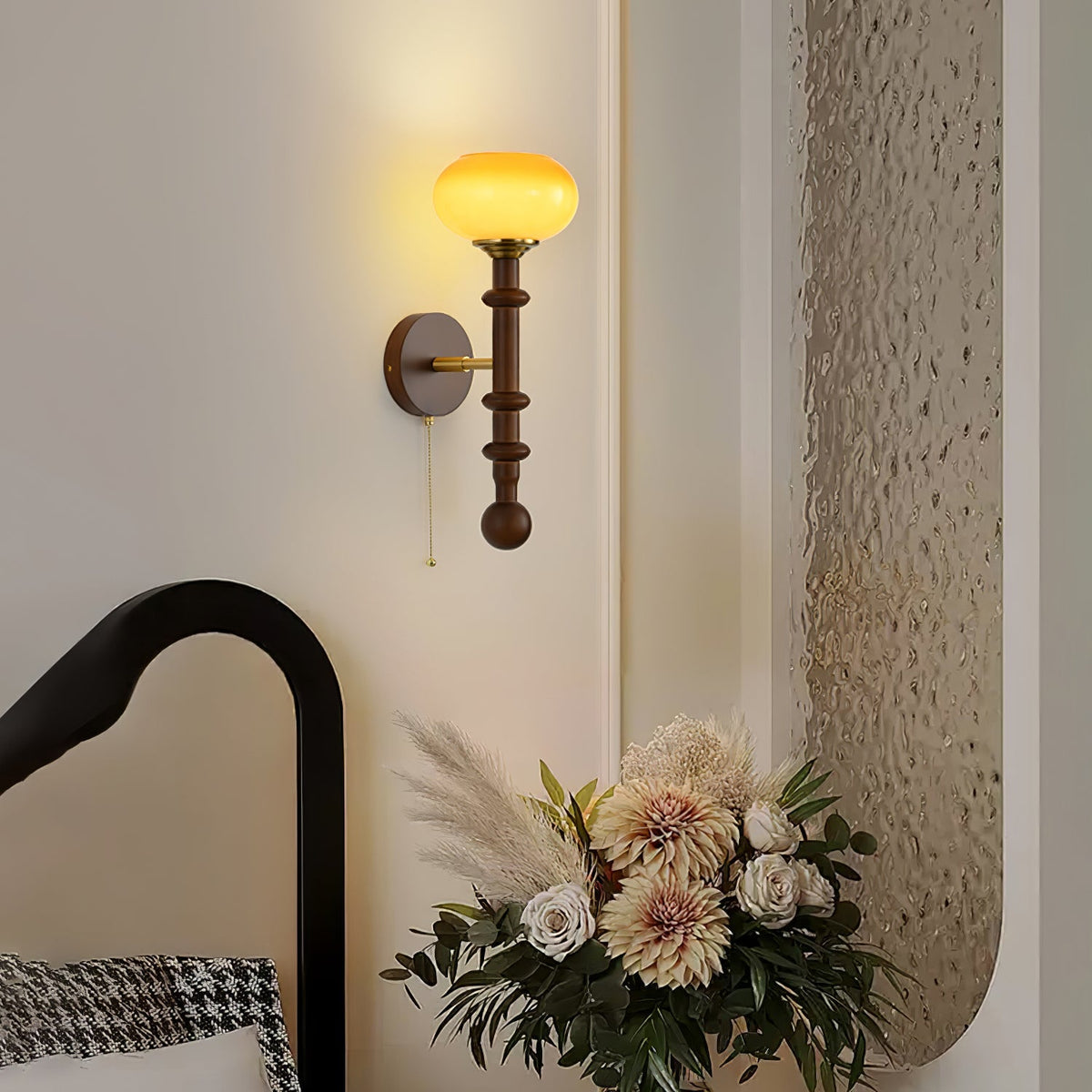 Ysolia Wood Wall Lamp-Moonnatur