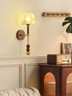 Ysolia Wood Wall Lamp-Moonnatur
