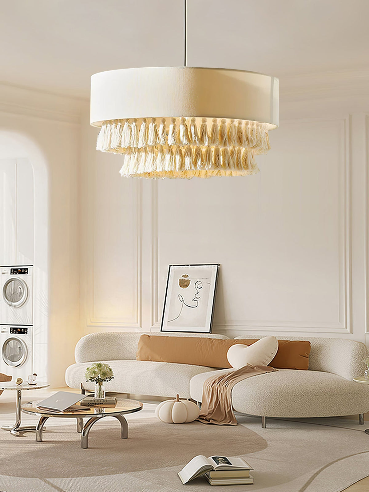 Narenwyn Fabric Pendant Light-Moonnatur