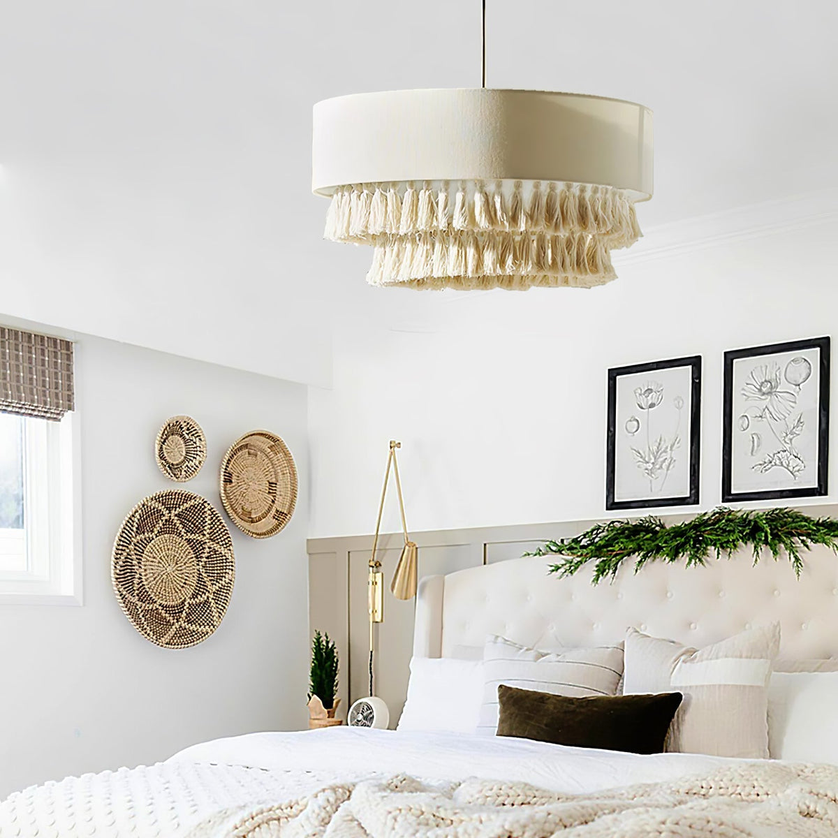 Narenwyn Fabric Pendant Light-Moonnatur