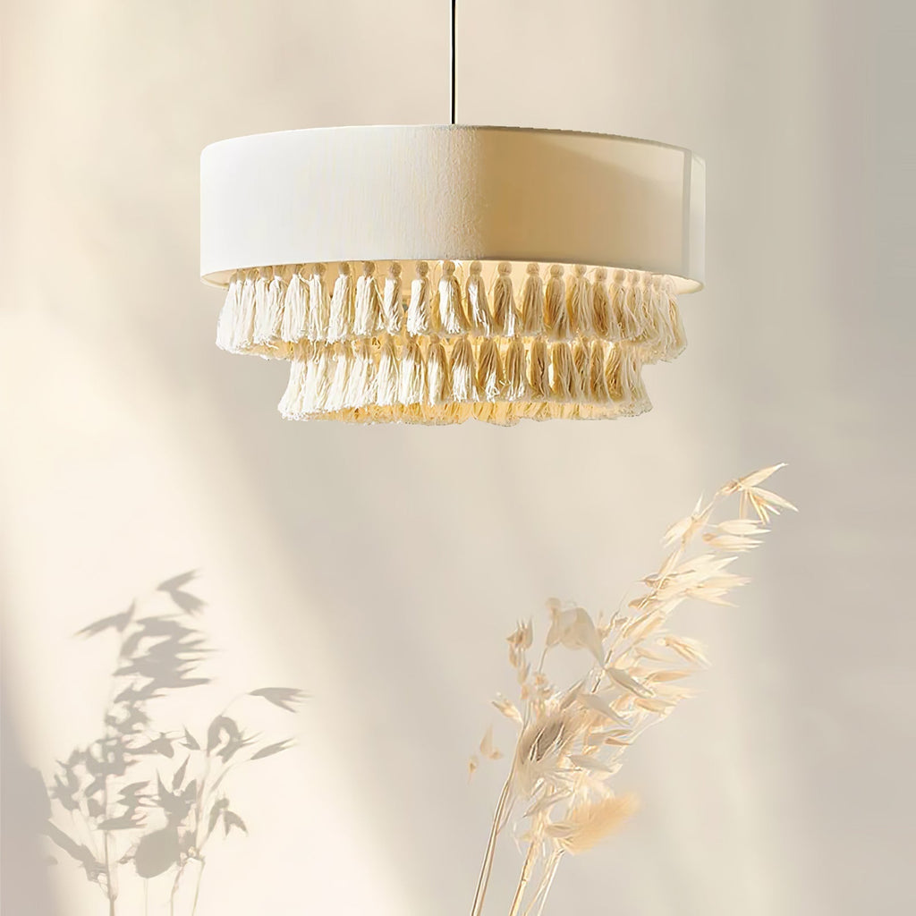 Narenwyn Fabric Pendant Light-Moonnatur