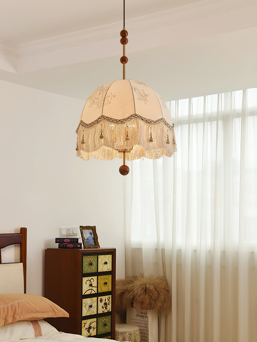 Lindenina Fabric Pendant Light-Moonnatur