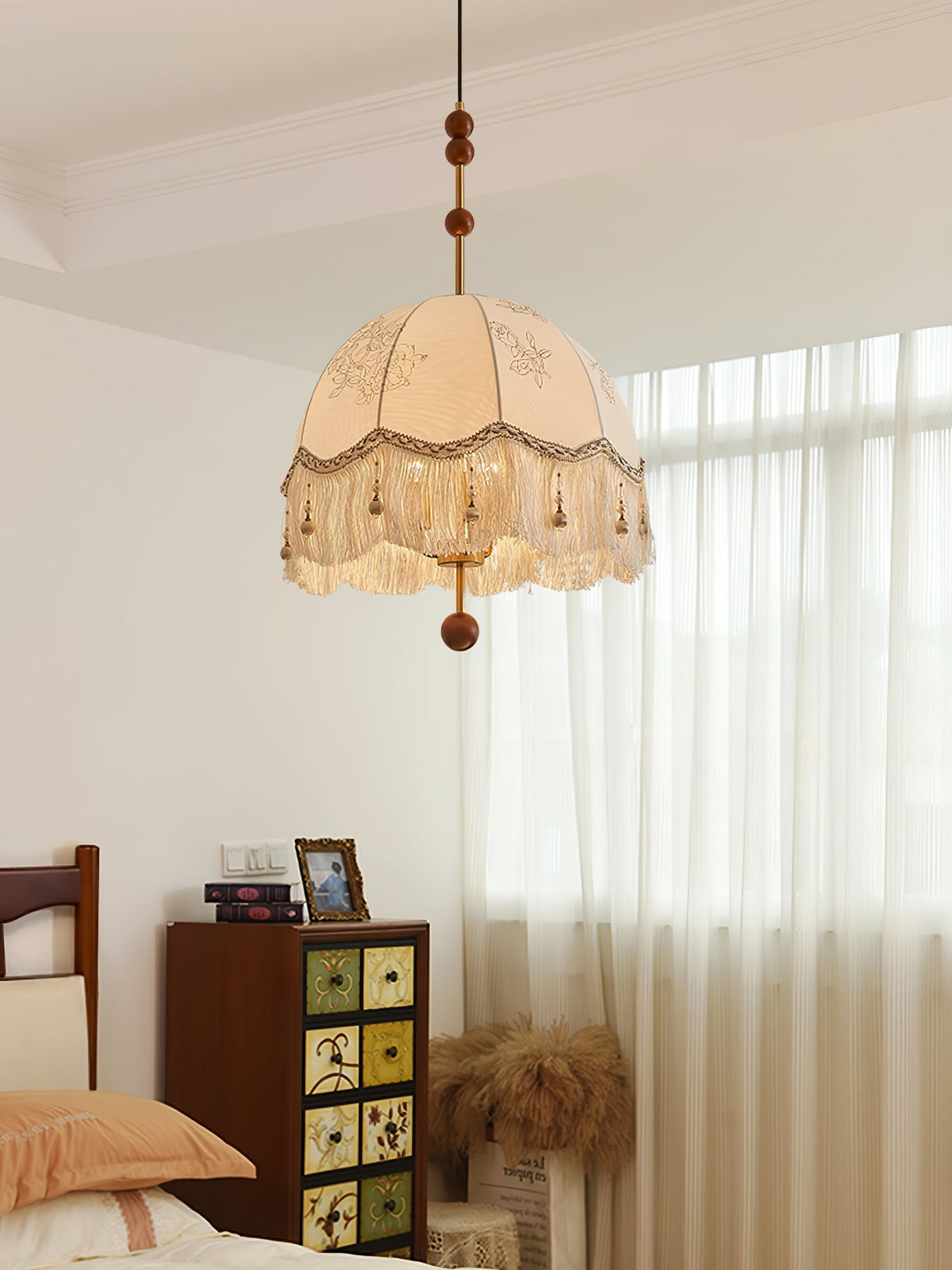 Lindenina Fabric Pendant Light-Moonnatur