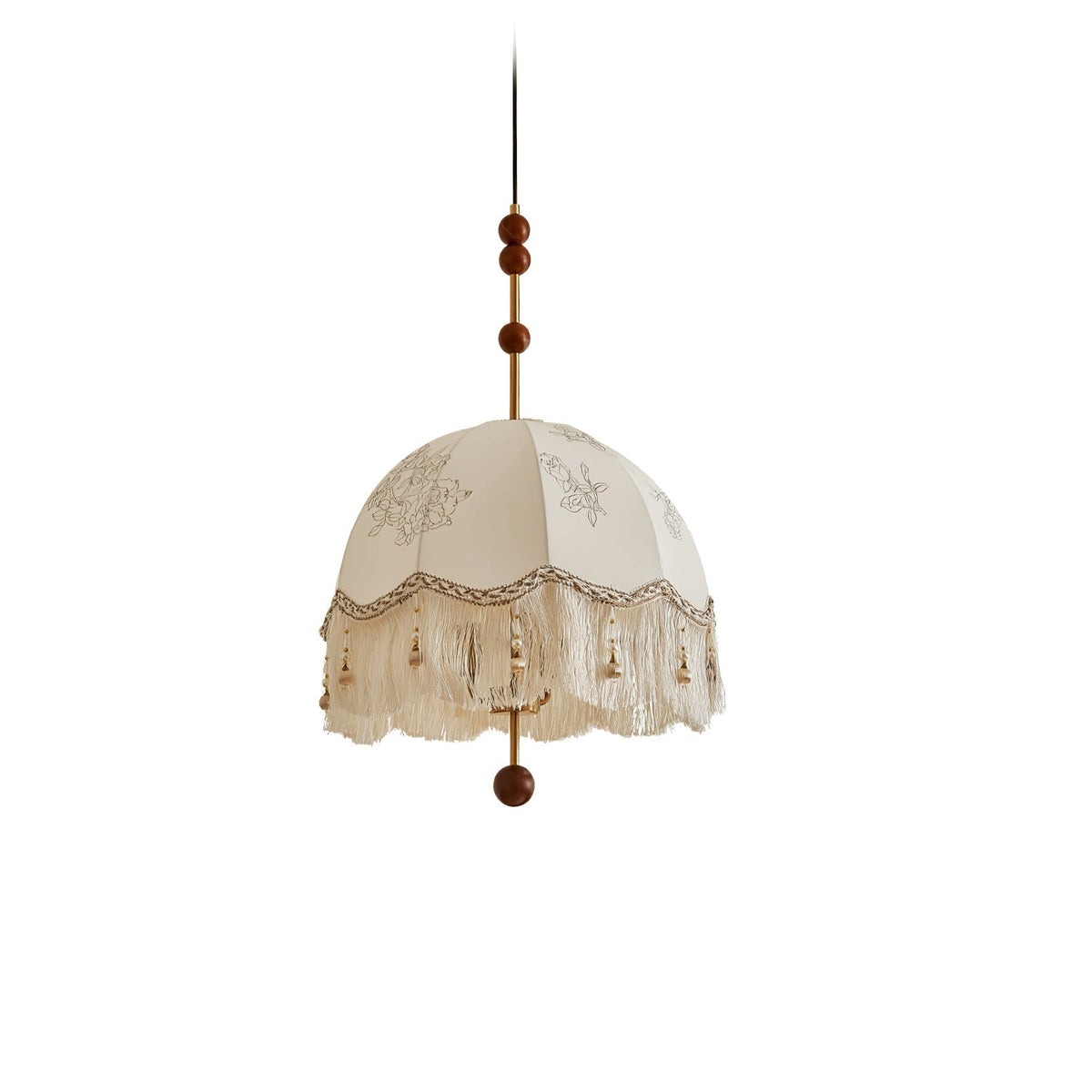 Lindenina Fabric Pendant Light-Moonnatur