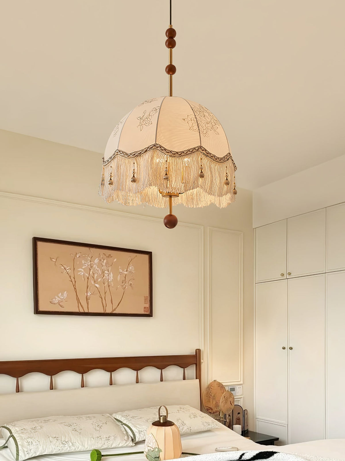 Lindenina Fabric Pendant Light-Moonnatur