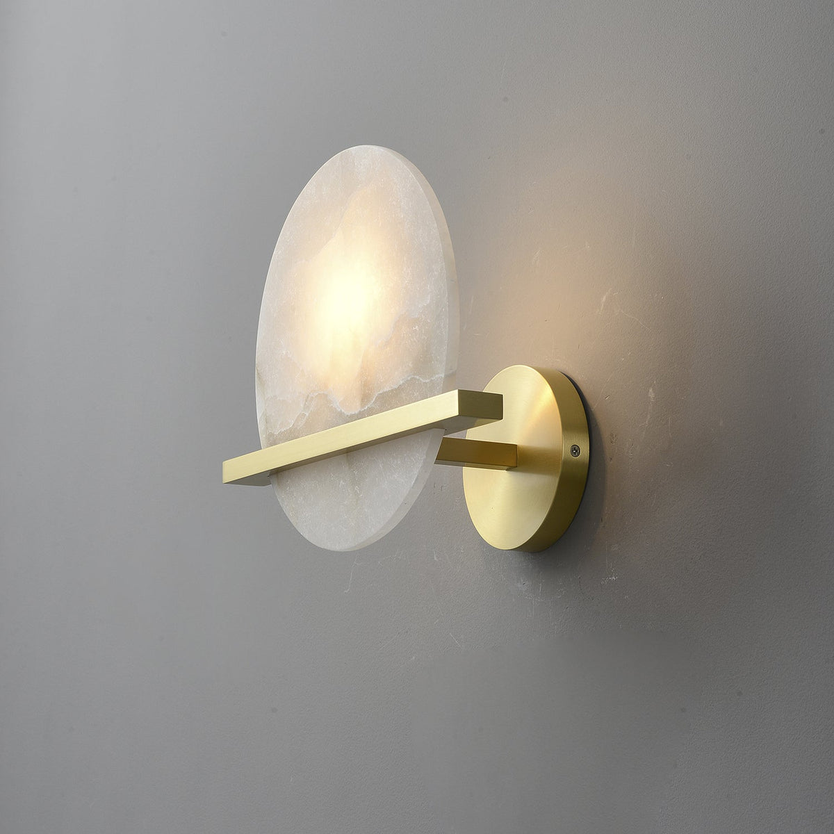 Savenelis Alabaster Wall Light-Moonnatur