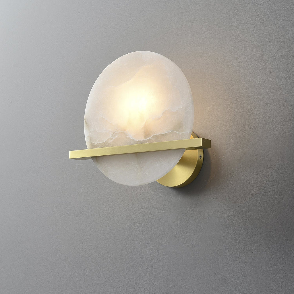 Savenelis Alabaster Wall Light-Moonnatur