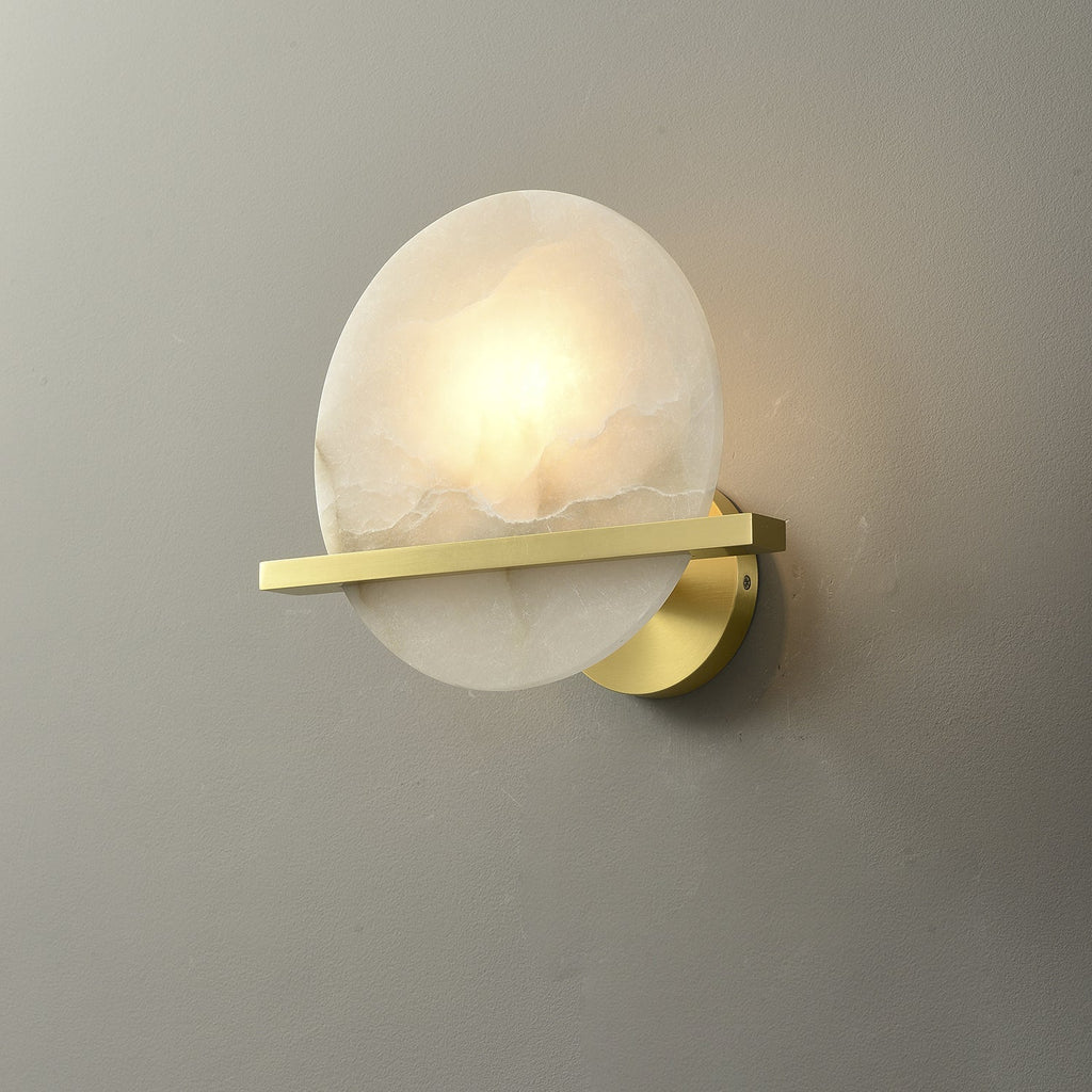 Savenelis Alabaster Wall Light-Moonnatur