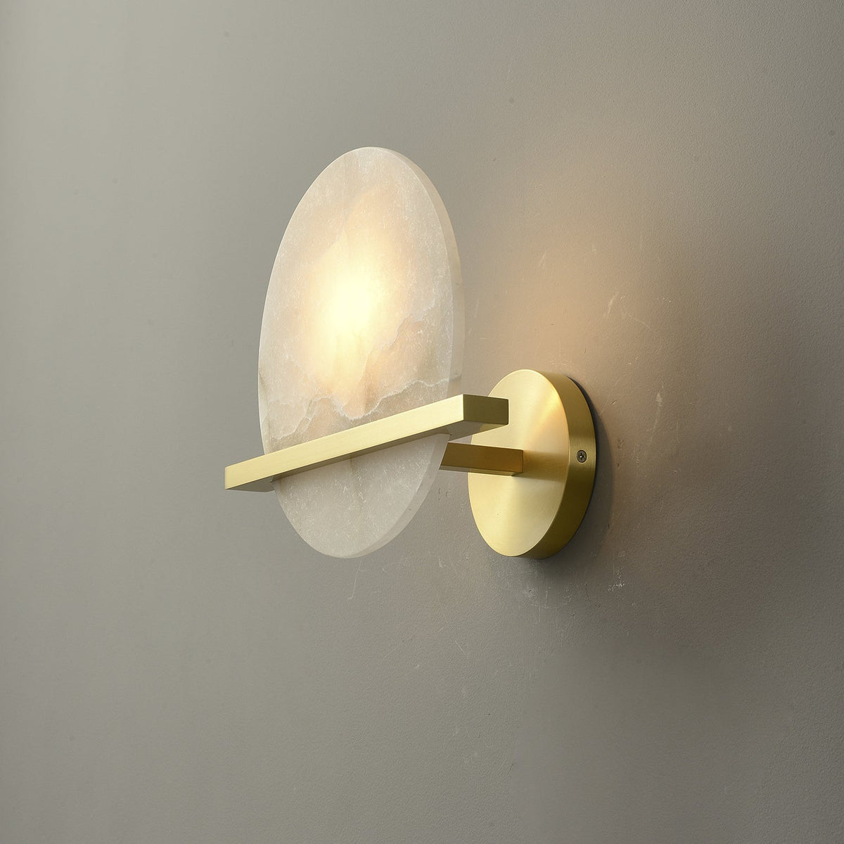 Savenelis Alabaster Wall Light-Moonnatur
