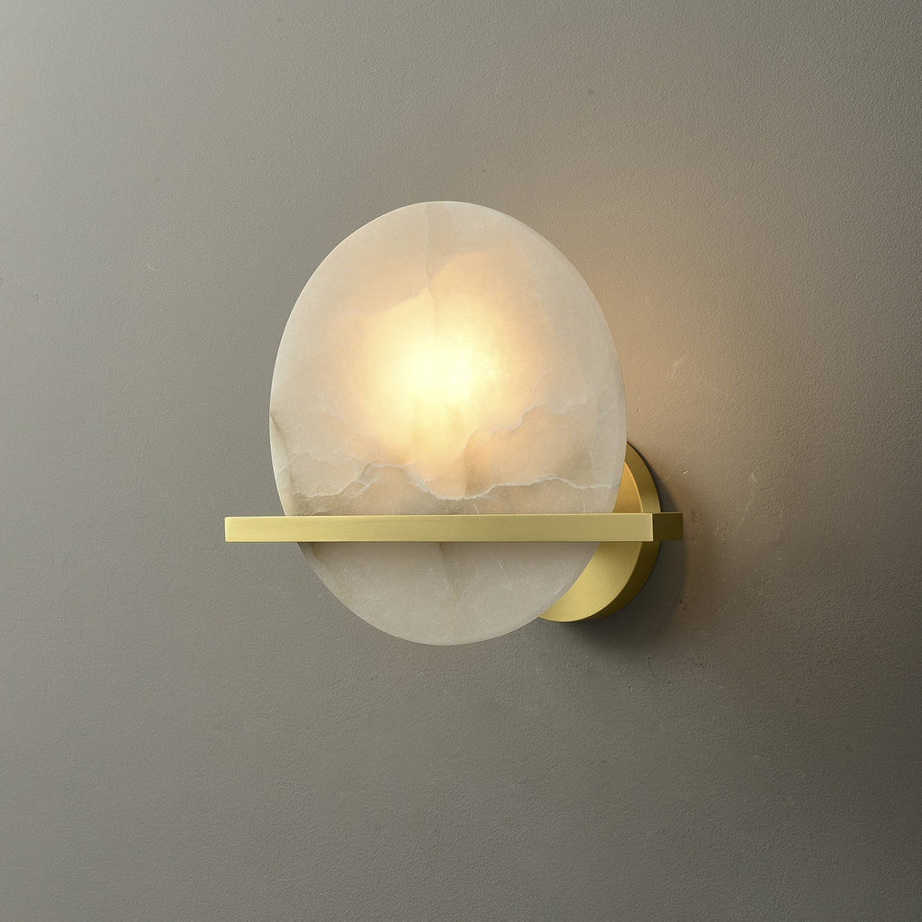 Savenelis Alabaster Wall Light-Moonnatur